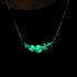 Lilas | Argent sterling .925 | Collier fermoir infini en verre luciole
